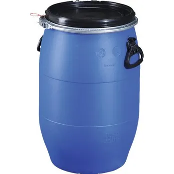 Plastový sud s víkem 60 l modrý