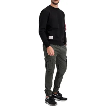 Alpha Industries Pánské Dlouhé kalhoty Cotton Twill Jogger Hnědá/Zelená XL