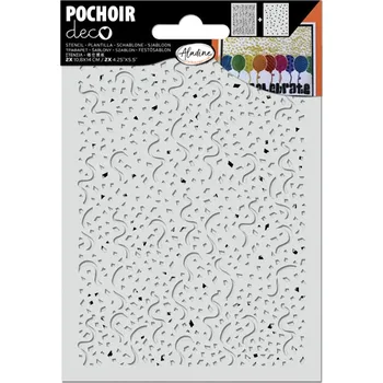 Dětské razítko Aladine Duo šablony na přáníčka Aladine, A6 - Hvězdy a konfety