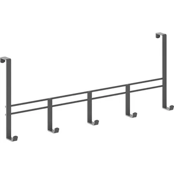 Věšák Černý kovový věšák na dveře 38 cm Lava – Metaltex ID_1519870