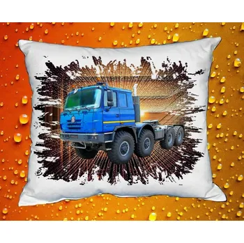 Polštář Polštářek tahač II nákladní auto České výroby hnědý