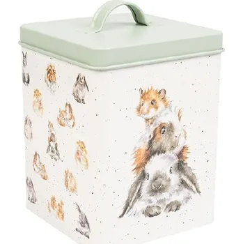 Dóza na potraviny Wrendale Designs Plechová dóza na pamlsky Wrendale Designs - Morče, králík