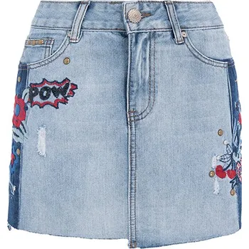 Dámská sukně Desigual Dámská úpletová sukně Modrá 26 Sukně
