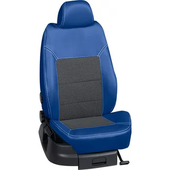 Potah sedadla Autopotahy Opel COMBO / od r.2018->, 5 Míst, KOŽENKA > OR 0286 (OR 0286 / Modrý koženkový bok)