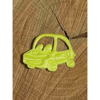 Nášivka Aplikace saténová auto barva žlutá světlá