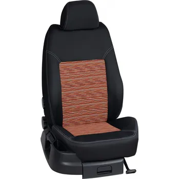 Potah sedadla Autopotahy Ford FUSION / od r.2005-> , 5 dveří, Ambiente, Plus, Trend, Ebony, KOMFORT > OR 0364 (OR 0364 / Černý bok)