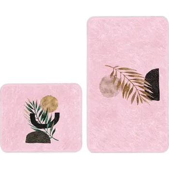 Koupelnová předložka Růžové koupelnové předložky v sadě 2 ks 60x100 cm – Mila Home ID_1455714