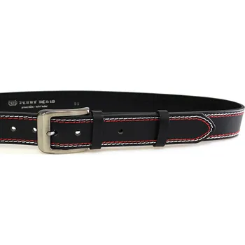 Módní doplněk PENNY BELTS Kožený opasek 02NKS-2-B-CV černý - 105 cm