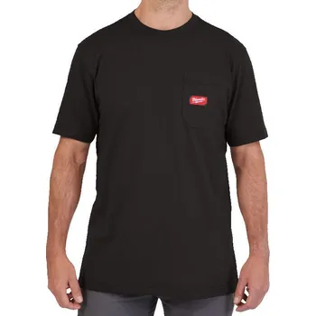 Oblečení a móda Pracovní triko krátký rukáv MILWAUKEE – černé - L