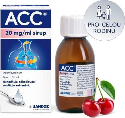 foto Lék na kašel, rýmu a nachlazení ACC sirup pro děti 100 ml