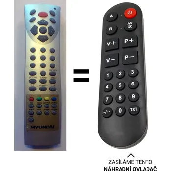 Dálkový ovladač Hyundai HLT3210 náhradní dálkový ovladač pro seniory.