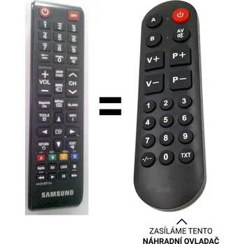 Dálkový ovladač Samsung AA59-00714A náhradní dálkový ovladač pro seniory