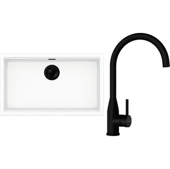 Granitový dřez Set Schock S29-1 (dřez Kiruna N-100XL Day + baterie Kavus Puro + komponenty Puro)