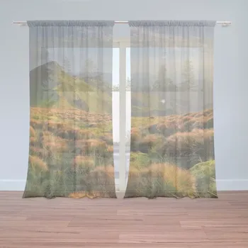 Záclona Záclony Travnatá krajina: 2 ks - 150x250 cm - Sablio