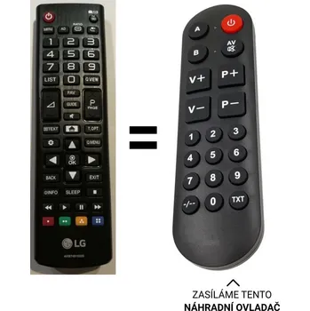 Dálkový ovladač LG 22MT58DF-PZ náhradní dálkový ovladač pro seniory