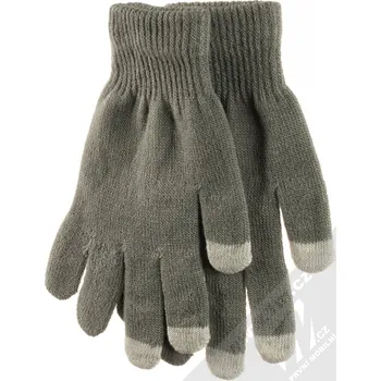 Rukavice 1Mcz Touch Gloves Basic rukavice pro kapacitní dotykový displej šedé
