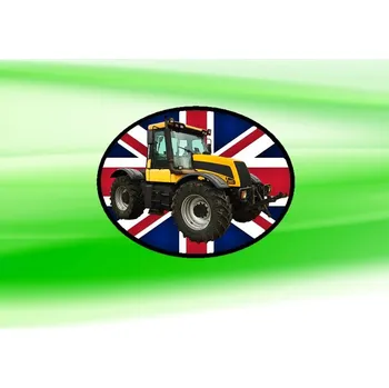 Nášivka nášivka s traktorem JCB Fastrac 3185 (nášivky traktory)