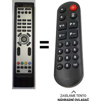 Dálkový ovladač Acer AT1921, AT1922 náhradní dálkový ovladač pro seniory