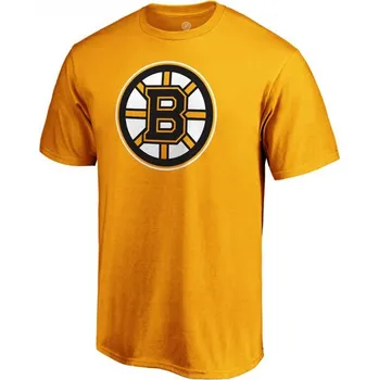 Pánská móda Tričko pánské BOS Primary Logo Graphic Boston Bruins žluté
