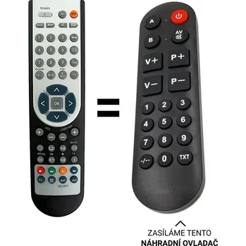 Dálkový ovladač Grundig TP910C náhradní dálkový ovladač pro seniory