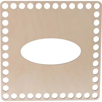 Dřevěné víko na kapesníky - čtverec bříza Zvolte variantu: 12x12 cm