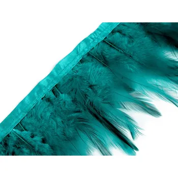 Galanterie Prýmek - kohoutí peří 8-12 cm