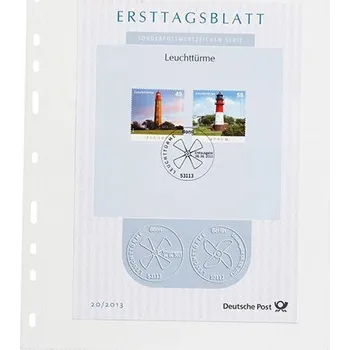 Obal pro sběratelský předmět Leuchtturm OPTIMA EASY list 1C (bal. 50 ks)