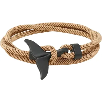 Náramek Amparo Miranda® Náramek Velrybí ploutev Černá B0477, Barva béžová