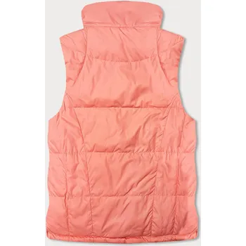 Dámská vesta Oboustranná dámská vesta v lososové barvě (2383) odstíny růžové S (36)