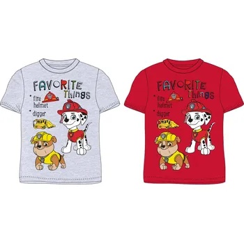 Paw Patrol - Tlapková patrola -Licence Chlapecké tričko - Paw Patrol 52021752, červená Barva: Červená, Velikost: 116