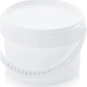 Kbelíky kulatý 0,55 litru - Dopravní bílá - materiál: PP - ER 0\,55-118+DK