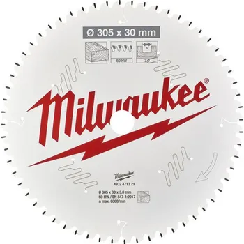 Pilový kotouč MILWAUKEE Pilový kotouč 305x30 z60 x3,0mm ATB