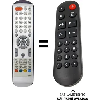 Dálkový ovladač Nordmende N3202LD náhradní dálkový ovladač pro seniory