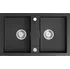Granitový dřez SAPHO GR2224 černý