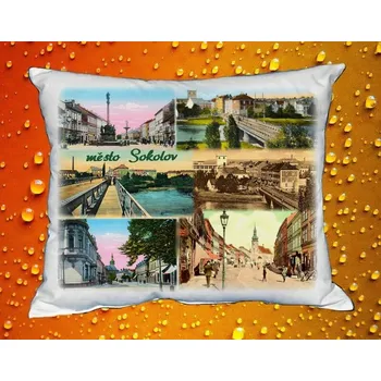 Polštář Polštář s městem Sokolov