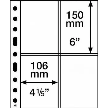 Poštovní známka Leuchtturm Grande albové listy EASY 2 CT (bal. 50 ks)