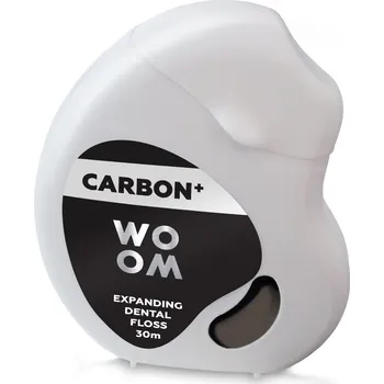 Zubní nit Woom Carbon+ Expanding Dental Floss černá zubní nit 30 m