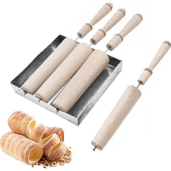 Forma na trdelníky 4 ks s podnosem