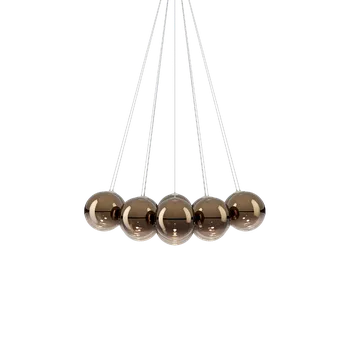 Lodes Random Cloud 14 ø28, závěsné svítidlo LED 14 x 5W 2700K, bronzové sklo, rozměr 125x112cm