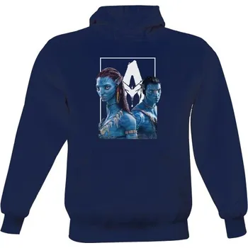 Pánská mikina Pánská mikina s kapucí s potiskem Avatar tmavý textil1 pánské