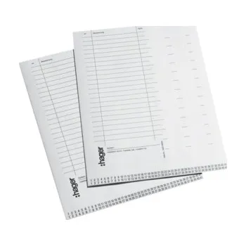 modulární přístroj a rozvaděč Samolepka HAGER VZ717 A4 pro voltu 10ks VZ717