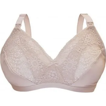 Těhotenská podprsenka Carriwell Mateřská a kojící podprsenka Soft as Silk - Béžová Vel. M