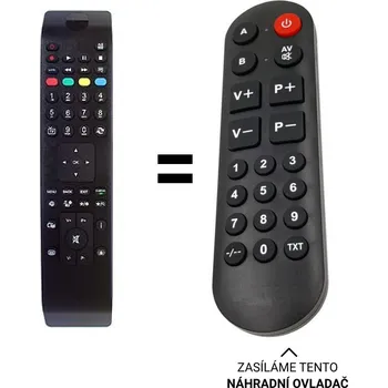Dálkový ovladač Technika 32 904A DLED HDD SS14 náhradní dálkový ovladač pro seniory