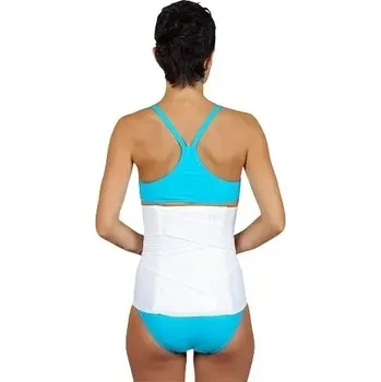 Ortika pás bederní s pomocným tahem OR 11F - XL—Bederní pás trojvrstvý dvojitý gumový přídavný tah