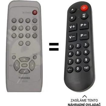 Dálkový ovladač Toshiba TDP-S8DLP náhradní dálkový ovladač pro seniory.