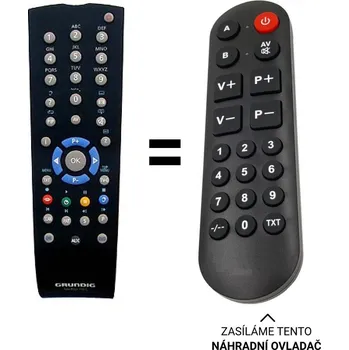 Grundig TP170C, TP1 náhradní dálkový ovladač pro seniory