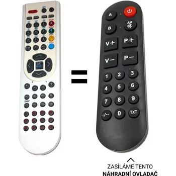 Gogen TVL 32980 WHITE RR náhradní dálkový ovladač pro seniory.