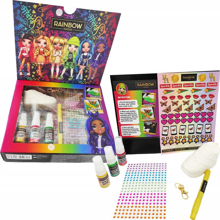 foto Kreativní sada MGA Rainbow High Výroba 3D přívěsku na klíče teniska