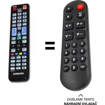 Dálkový ovladač Samsung PS50C680G5WXXH náhradní dálkový ovladač pro seniory