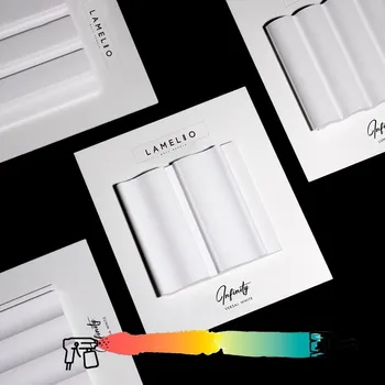 Obklad Lamelio Laminovaný dekorativní profil INFINITY VERSAL / Bílá 2,7 m